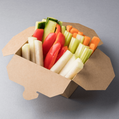 Zöldséghasáb papírboxban
